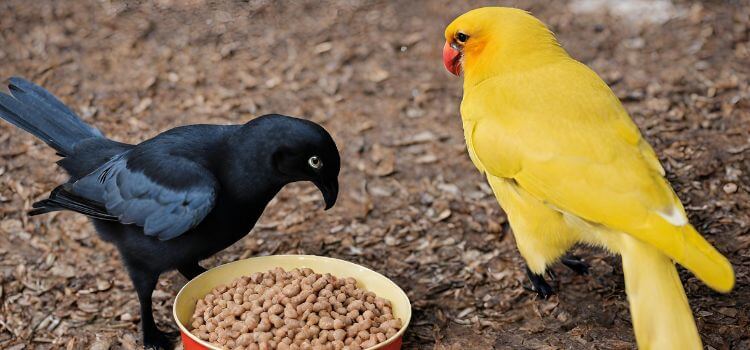 How do you keep birds from eating cat food?