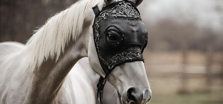Why do horses wear masks?
