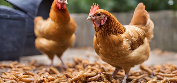 Why is it illegal to feed chickens mealworms